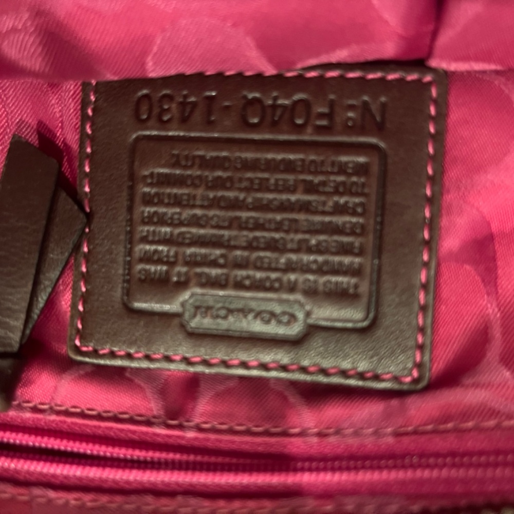 💎 RARE! LIMITED edition Coach bag! Brown suede and pink trim - Picture 3 of 11
